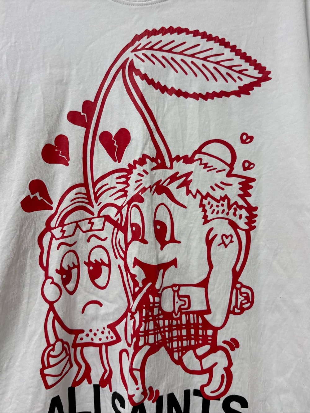 ALLSAINTS Graphic cherry breakup tshirt - Picture 3 of 16